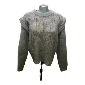 Express Knit Sweater  Vest Oversized Alpaca Wool Preppy Neutral